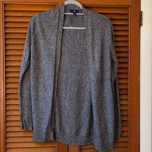 Navy and white cardigan from Gap Factory